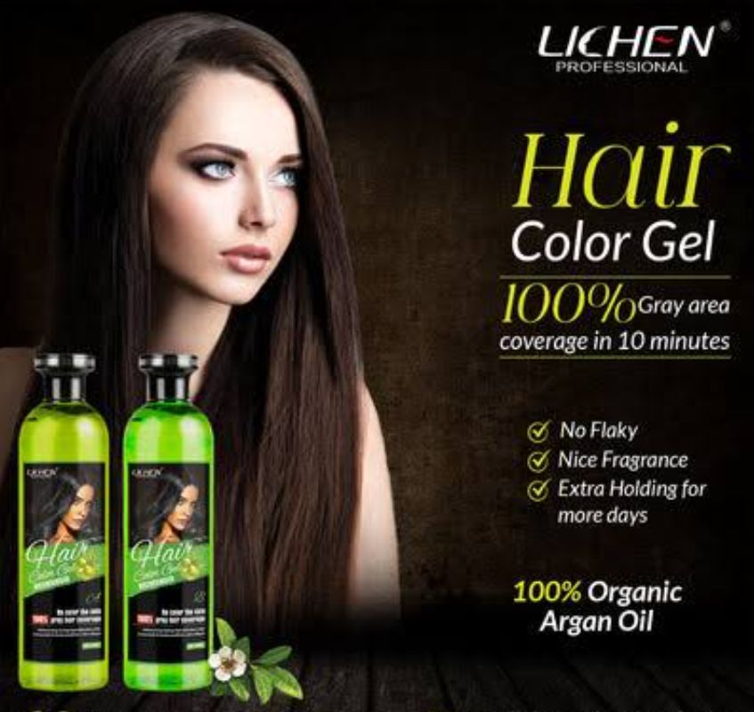 LICHEN PROFESSSIONAL HAIR COLOR GEL WITH ARGON OIL